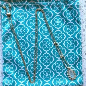 Kendra Scott Brett Necklace Crystal Gold